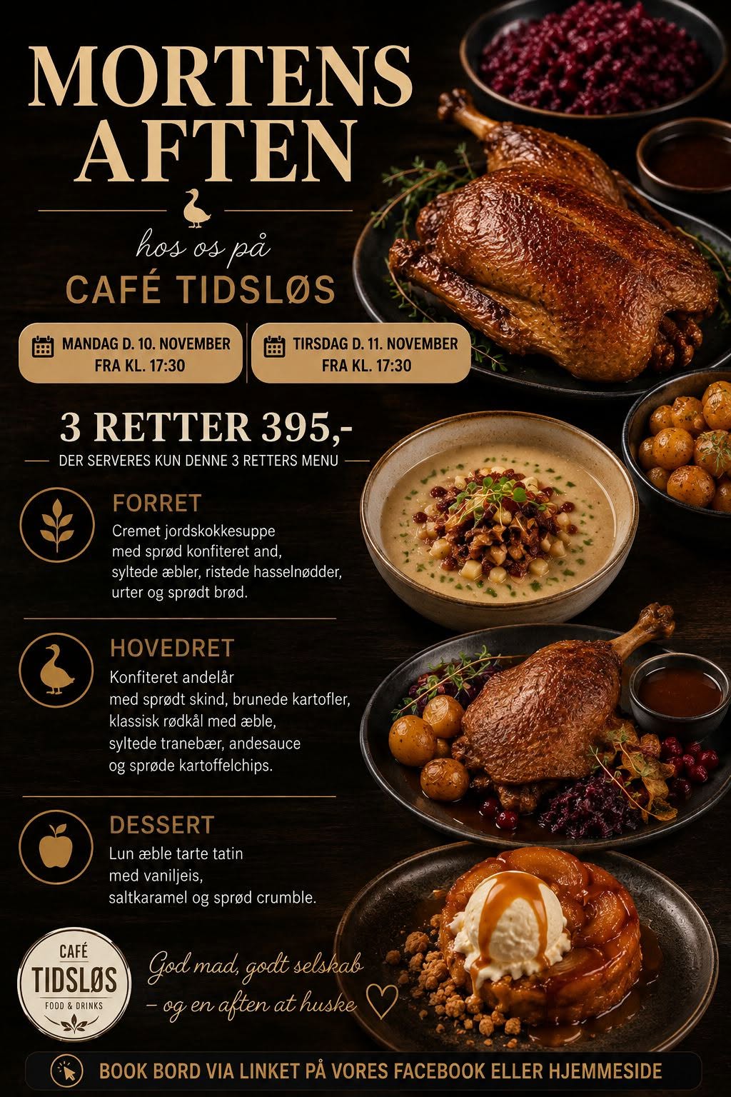 Mortens Aften hos Café Tidslös
